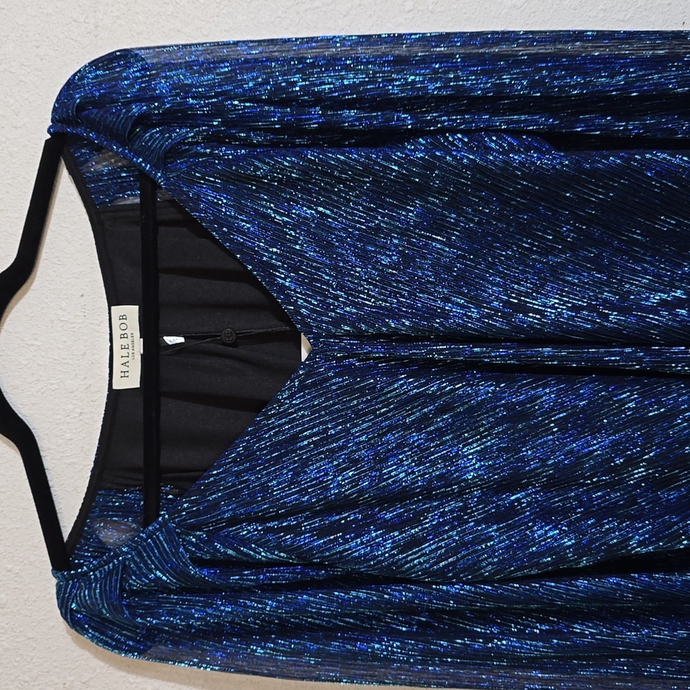 Capucine Lurex Crinkle Mesh Top - Picture 4 of 5